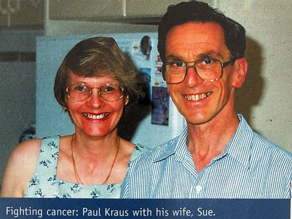 Paul and Sue around the time of his 1997 diagnosis